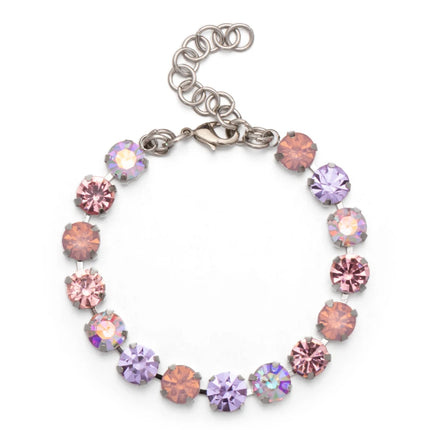 New Design Hot Deal Crystal Charms Bracelets For Women Claw Drill Set Colorful Crystal Bracelets Lobster Clasp  Link Chain