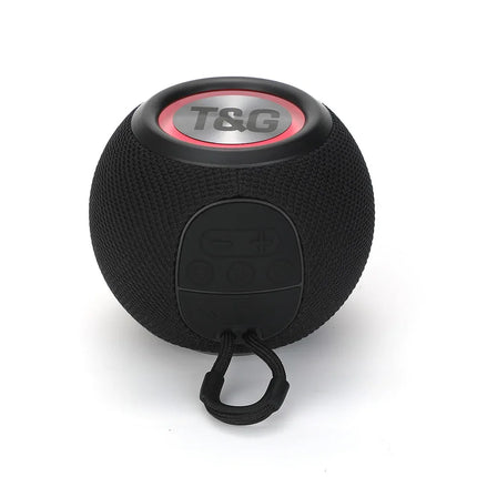 TG337 Bluetooth Speaker Portable TWS Wireless Mini Bass Boombox LED Loudspeaker Outdoor Music Player Support BT AUX FM TF