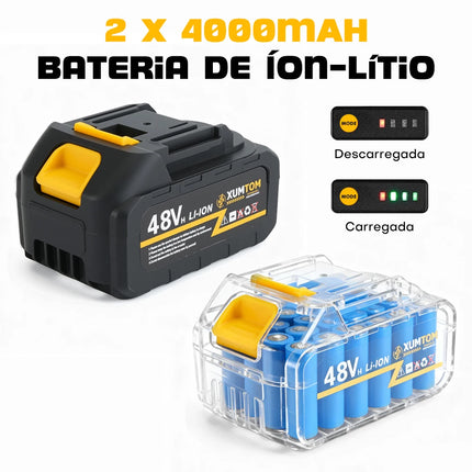 Brushless Electric Angle Grinder/Sander 8,500 rpm WITH 2 48V Lithium Batteries and 10 Saw Blades