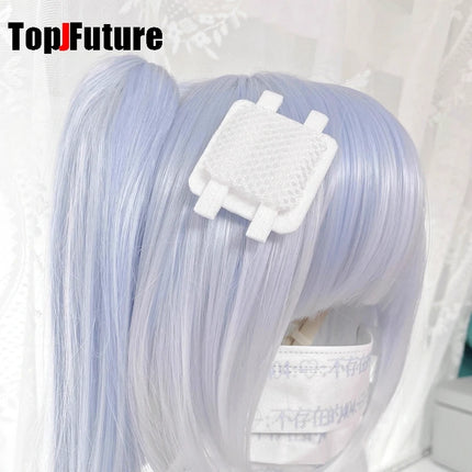 Y2K Girl Harajuku Gothic Lolita Sick Subculture Medical Series White bandage mesh medical band aid  Hair Clip hairgrips Hairpin
