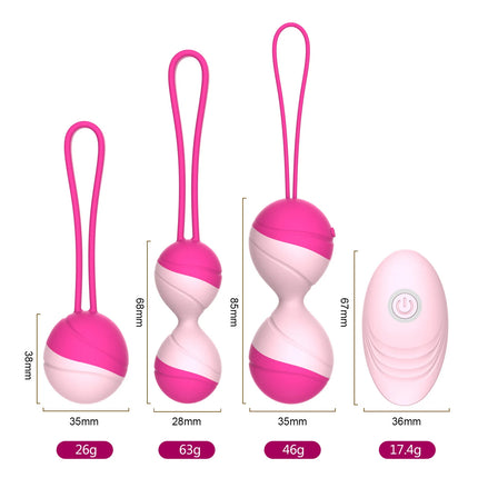 Kegel Balls Vibrator Sex Toys for Woman Vibrating Egg Vaginal Tight Shrinking Ball Geisha Kegel Ball Balls Sex Toys Petanque