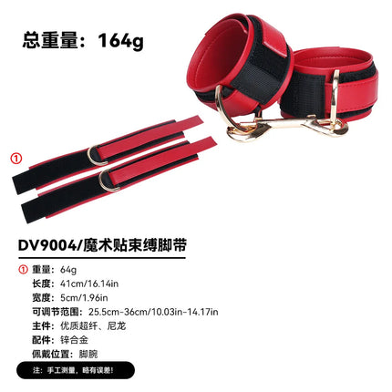 YOCY BDSM restraint set adult leather restraint sets,handcuffs,ankle cuffs, collars, neck covers, sex toys, role-playing props