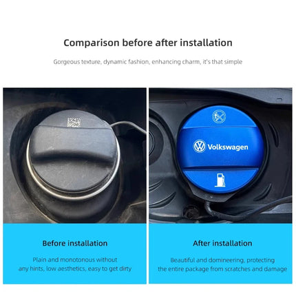 Car Fuel Cap Aluminum Alloy Oil Box Lid Petrol Tank Cover For Volkswagen GTI Polo Golf 5 MK6 MK7 Tiguan Arteon Jetta Passat CC