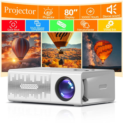 Compact Mini ProjectorUSB Connectivity, Remote Included | Works with Smartphones, Tablets