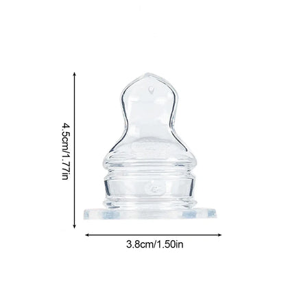 1pc Standard Mouth Nipple Pacifier 100% Bpa Free Liquid Silicone Round Hole Replacement Head Pacifier For Baby Milk Bottle