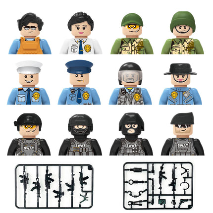 Building block toys, mini figures, character action figures, city people, building block accessory sets, children's gifts