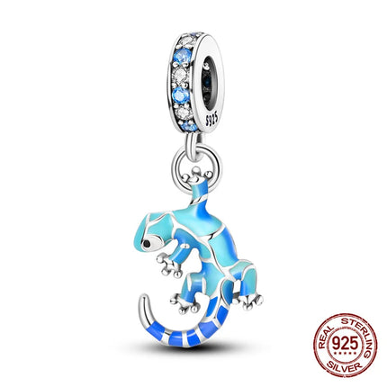 Hot Original 100% 925 Sterling Silver Chameleon Beads Firefly Charms Fit Original Bracelet DIY Jewelry Making Women's Gift