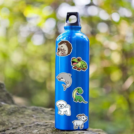 50/100pcs Lovely Cartoon Animal Stickers Fridge Stationary Scrapbook Viny Decal Graffiti Sticker for Kids Teens Toy Gift