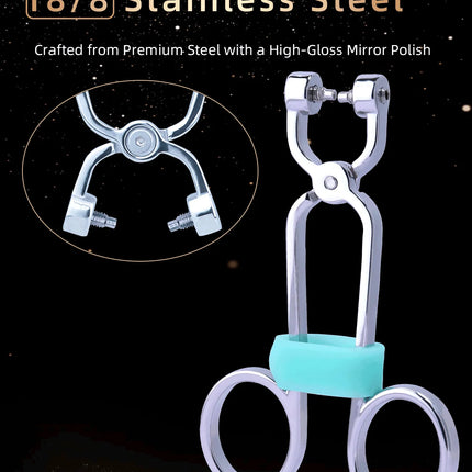 QKKQ Handheld Stainless Steel Nipple Clamp Nipples Stimulator Sexy Tools Teat Bondage For Women Couple Intimate Game BDSM Toys