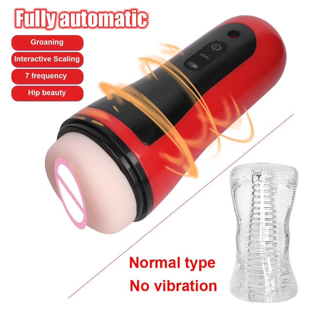 Normal/ Electric Male Masturbator Vibrators Vagina Real Pussy For Men Penis Pump Medical Exerciser Glans Sucking Sex Toy Erotic