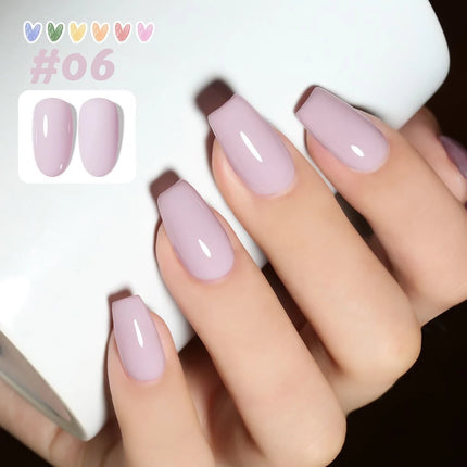 SHAKA 10ml New Popular Ice Pink Nail Gel Polish Set Semi Permanent Nail Art Soaking UV LED Nail Salon DIY Nail Salon Gel 4 sold