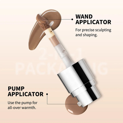 Long Lasting Foundation Serum With Bronzing Shaping Moisturizes Nourishes Skin Brighten Facial Contouring Concealer Cosmetics