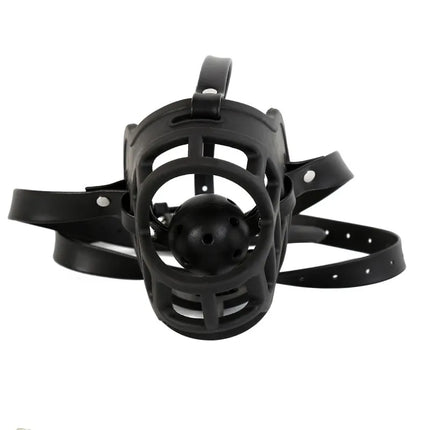 Bdsm Hollow Mesh Face Mask with Fetish Slave Open Mouth Ball Gag for Couple Adult Games Bondage Restraints Cosplay Sex Toys