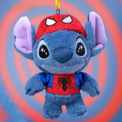 New Product Marvel Stitch Plush Keychain Blind Box Cute Stuffed Doll Collectible Toy Trendy Accessory for Bag Key Gift for Fans