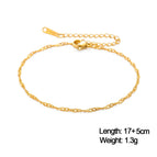 3 Water Wave Chain / 17-22 cm