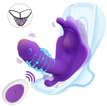 Remote Control Rabbit Vibrator Wearable Panties Dildo Vibration Massage Clit Stimulator Female Masturbation Sex Toy for Women