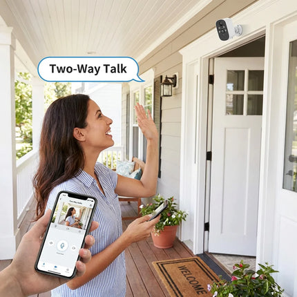 XVIM Solar Camera 2K HD Outdoor 2.4G Wifi Security Camera Battery Cameras Home Surveillance Protection PIR Human Detection