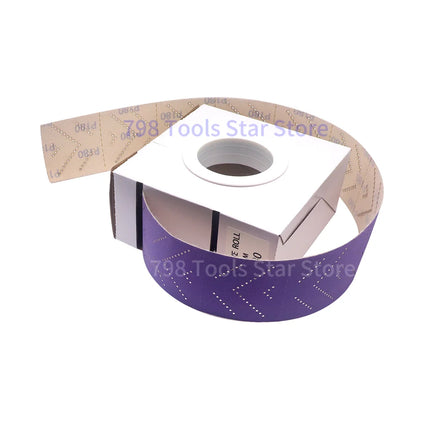 Automotive Sanding Roll 70 mm x 12 M Multi-Hole Pattern Abrasive Roll,for Automotive, Coating Removal,Wood, and Metal Sanding