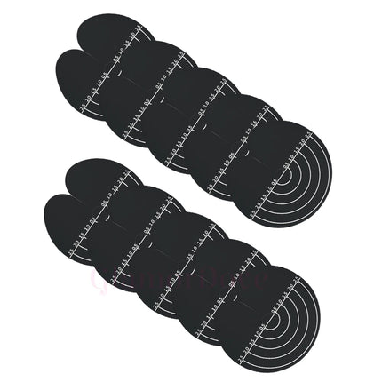 20pcs Heat Shield Guards Thick Templates Heat Shield Protector Keratin Hair Extension Bonding Tools For Salon