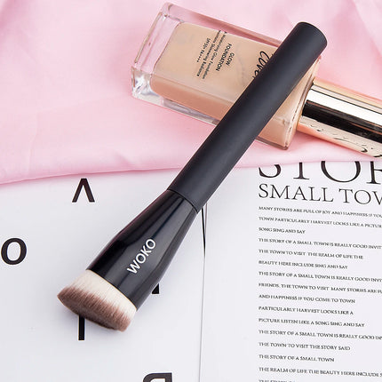 Flat Top Foundation Makeup Brushes Flat Angled Synthetic Hair Face Contour Foundation Liquid Cream Bronzer Buffing Makeup Tool