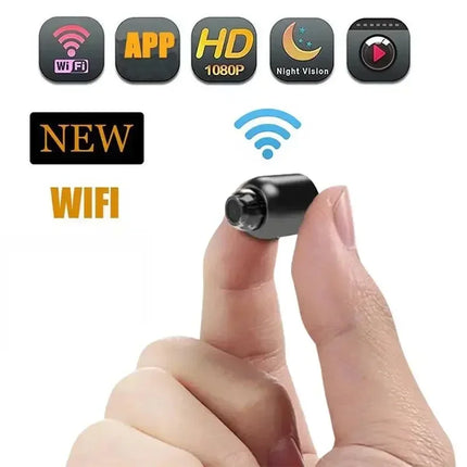 Lenovo Mini 8K HD Camera WiFi Wireless Night Vision Motion Detection Video Camera Home Security Camcorder Audio Video Recorder