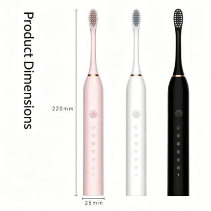 Electric Ultrasonic Toothbrush 6-Speed USB Rechargeable Waterproof Soft Bristles for Adults And Couples
