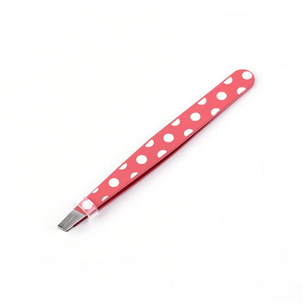 Mini Hair Removal Tweezers Stainless Steel Eyebrow Tweezers Pink Point White Tip Point Face Harmless Makeup Beauty Tool