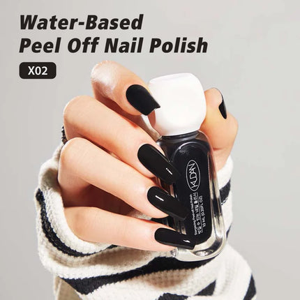2pcs/set 10ml Water-Based Peel-Off Nail Polish Kit Red Pink Long Lasting Quick Drying No Lamp Needed Nail Art Nail Supplies