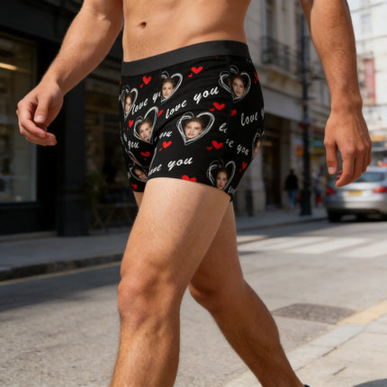 Personalized Face Photo Underwear Custom Boxer Briefs Custom Men Birthday Gift For Husband Anniversary Gift for Dad