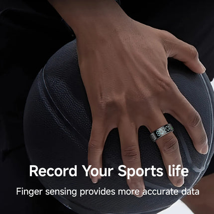 New Smart Ring SR08 LED Display Sleep Health Monitoring 5ATM Waterproof Charging Case Multi Sports Modes Ring For Men Women Gift
