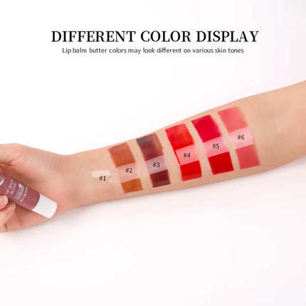3pcs/Kit Butter Moisturizing Lip Gloss Oil Jelly Lipgloss Liquid Lipstick Lip Tint Brown Sugar Crystal Lip Balm