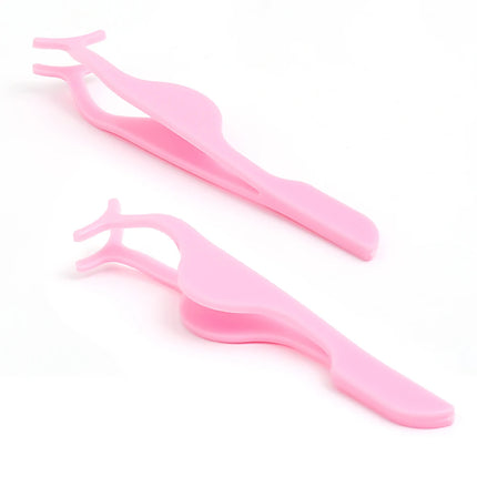 1/30pcs False Eyelashes Tweezer Auxiliary Curler Eye Lash Applicator Makeup Tools Professional Plastic Lashes Forceps Clip