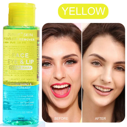 Gentle 3 in 1 Cleansing Oil Makeup Remover For Sensitive Skin Refreshing Moisturize Oil Control Non Irritating Face Lip Eye