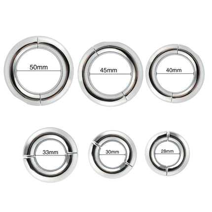 Male Metal Cockring Clamp Chastity Cage Screw Penis Ring Bondage Scrotum Dick Stretcher Delay Ejaculation Adult Sex Toys For Men