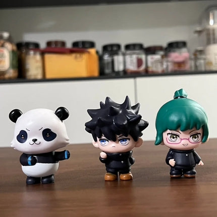 2026 new Anime Kaisen Figure Q Version Satoru Gojo Itadori Yuji Fushiguro Megumi Kugisaki Model Car Decora Blind Box Gift Toy