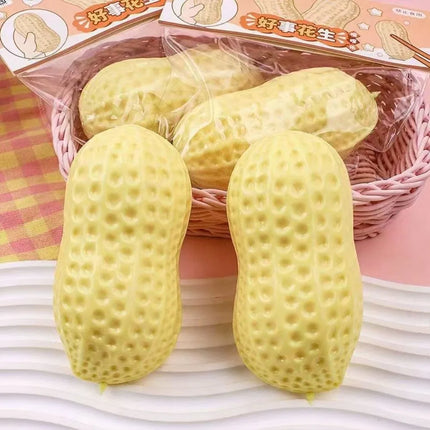 Peanut Stress Ball Crunchy Squeeze Ball Squishy Toy Buttery-Soft Feel Fidget Toy ASMR Sensory Anti Stress Toys for Kids Adults