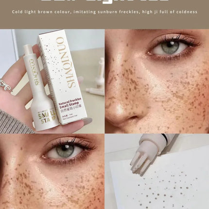 Liquid Air Cushion Freckle Stamp Pen SHAQINUO Five-point Head Freckle Natural Simulation Fake Dot Spot Pen Waterproof Lasting