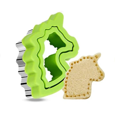 Sandwich Cutter And Sealer Set For Kids Children Food Cookies Bread Toast Maker Mold Fruit Vegetable Cutters Shapes Baking Tools