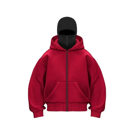 2025new  Autumn/Winter Women's Balaclava Y2K Gothic Harajuku Winter New Hooded Sportswear Women's Hooded Mask Zipper Sportswear
