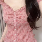 Red Floral / L