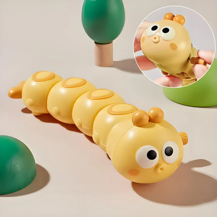 Children Cartoon Clockwork Caterpillar Crawling Toys Cute Animal Baby Wind Up Toy Parent Child Interactive for Kids Funny Gift