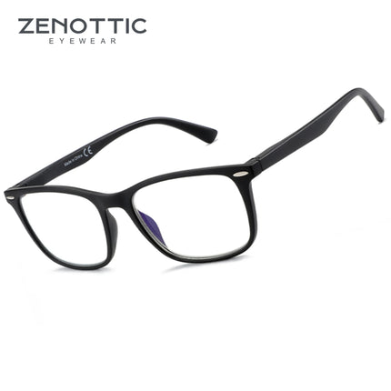 ZENOTTIC Custom Progressive Prescription Eyeglasses for Men Women Square Frame Photochromic Polarized Blue Light Filter Options