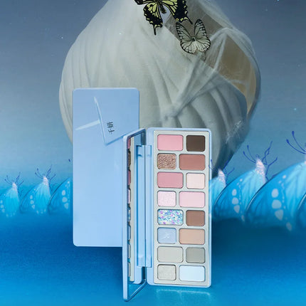 Cheeryep16 Color Eye Shadow Palette Qianyan Pink Brown Cowboy Blue Multicolor Matte Pearl Smoky Eye Makeup Palette