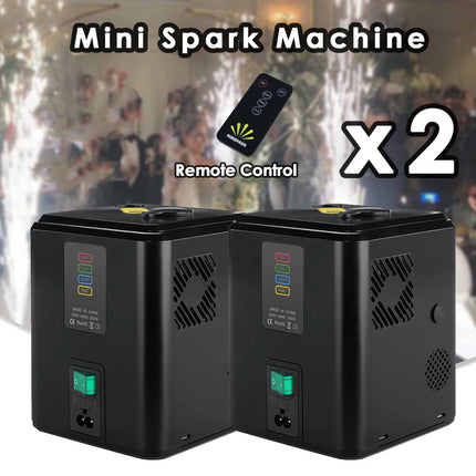 2PCS Mini Spary Spark Machine For Stage Effect Equipemnt With Remote Control DMX Party Indoor Wedding Stage Dj Disco Device