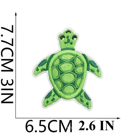 10PCS Couple BULK Vacation Embroidery Cloth Sticker Summer Beach Patch Clothes Decoration Swimming Ring Beach Ball Computer