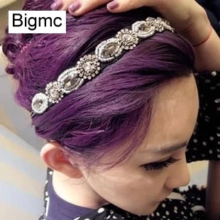 Women Rhinestones Headband New Fashion Crystal Cute Bride Hair Band Wedding Hair Accessories Party gift Jewelry A5064