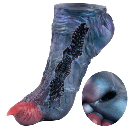 GEEBA Authentic Monster Foot Design Male Stroker Single Channel Skin‑Friendly Silicone Masturbator Pocket Onahole Adult Sex Toy