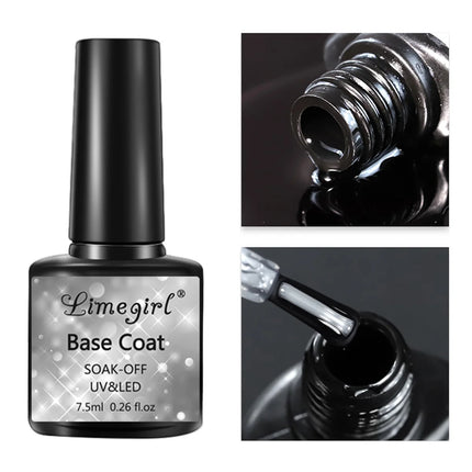 LIMEGIRL Multifunctional Nail Top Coat And Base Coat for Nails UV Gel Polish Soak Off Varnishes Kit No-acid Primer Manicure Set