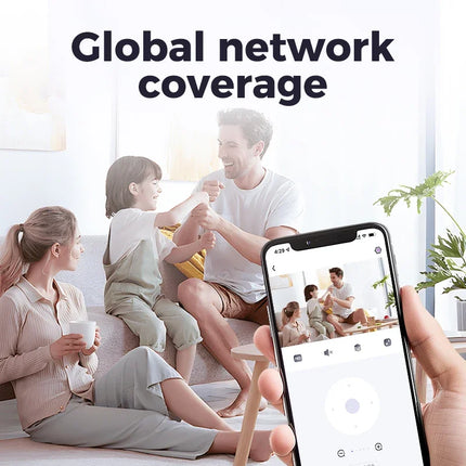 Lenovo New Security Monitoring High Definition 4K Rotating WiFi Mini Camera No Need for Plug in Night Vision Smart Home