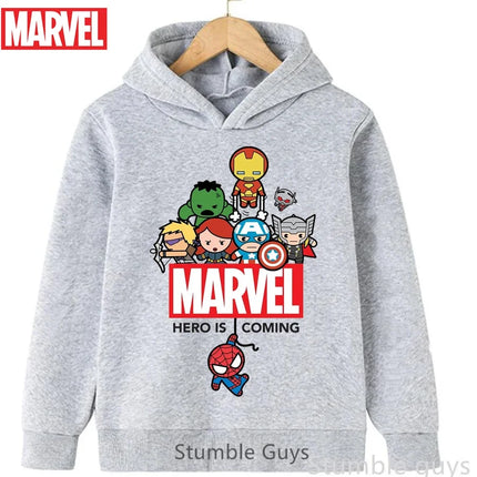 Avengers Kids Hoodie Spiderman Autumn 3-13Y Boys Clothes Girls Marvel Comfortable Sports Wear